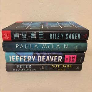 Stack of Mystery thriller Novels